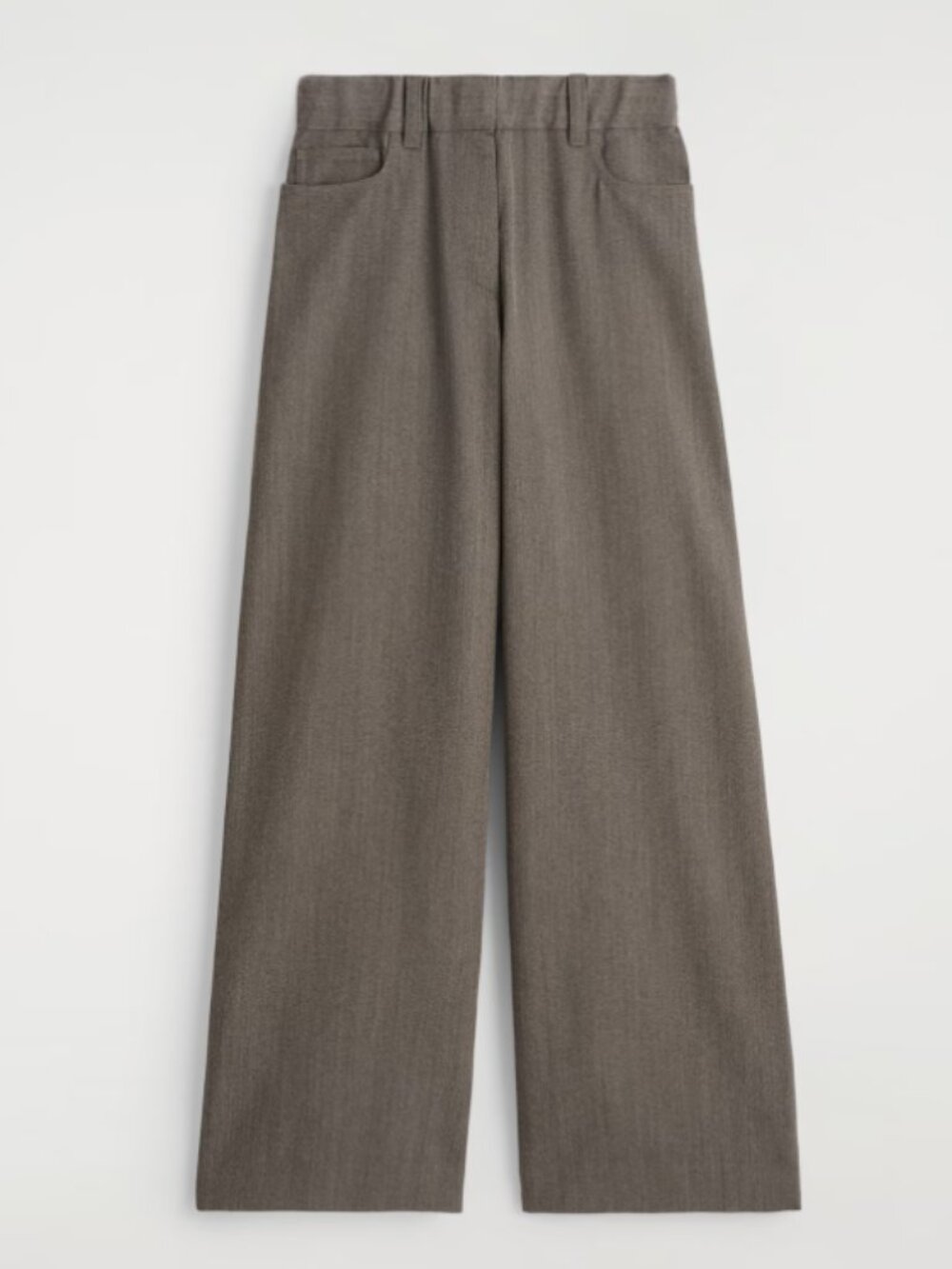COS REGULAR WOOL-BLEND WIDE-LEG PANTS
